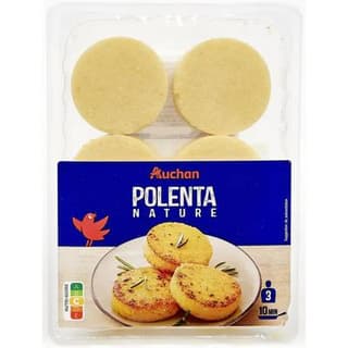 Auchan Polenta Nature à Poêler, 3 Parts - 240g