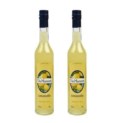 Via Manzoni Limoncello 25°, Lot de 2x50cl