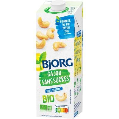 Bjorg Cajou sans sucre Boisson Végétale Bio, 1L