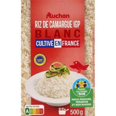 Auchan Riz blanc de Camargue IGP, 500g
