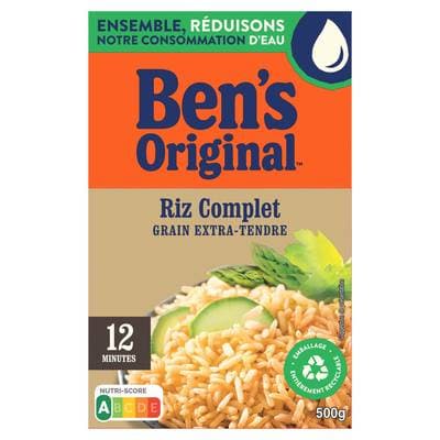 Ben's Original Riz Complet Grain Extra Tendre en vrac, 500g