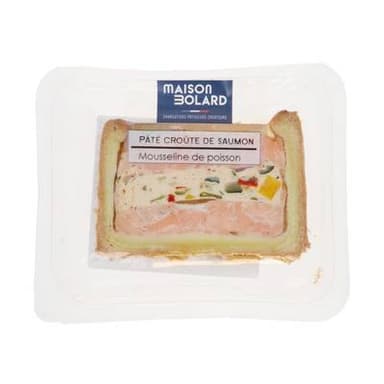 Maison Bolard Pâté en Croute au Saumon, 100g