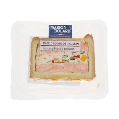Maison Bolard Pâté en Croute au Saumon, 100g