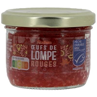 Auchan Oeufs de Lompe Rouges, 100g