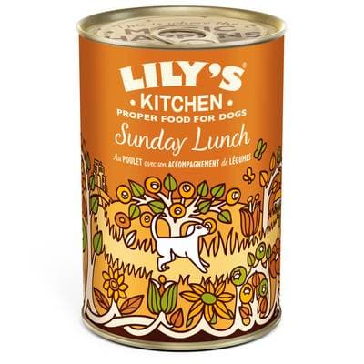 Lily's Kitchen Boîte Pâtée Poulet Légumes pour Chien, 400g