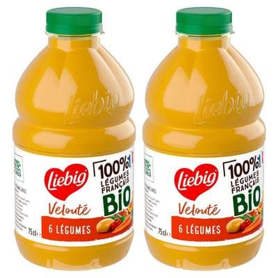 Liebig Soupe Velouté 6 Légumes Bio, Lot de 2x75cl