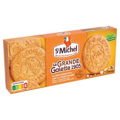 St Michel La grande galette 1905 au sel de Guérande x9, 150g