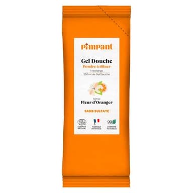 Pimpant Gel Douche Fleur d'Oranger en poudre, 1 recharge