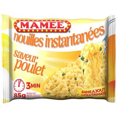 Mamee Nouilles instantanées saveur poulet en sachet individuel, 85g