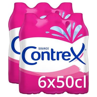 Contrex Eau minérale naturelle, Lot de 2 - 6x50cl