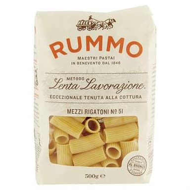 Rummo Pâtes Mezzi Rigatoni N°51 Premium, 500g