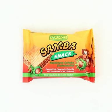 Rapunzel Gaufrette Bio noisette et chocolat Samba Snack, 25g