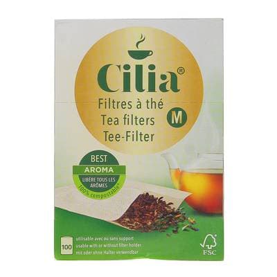 Cilia Filtres à thé taille M, 100 filtres