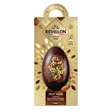 Revillon Moulage Oeuf Mendiant Chocolat Noir, 140g