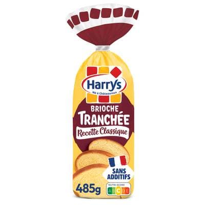 Harrys Brioche Tranchée Classique Nature Sans Additifs, 485g