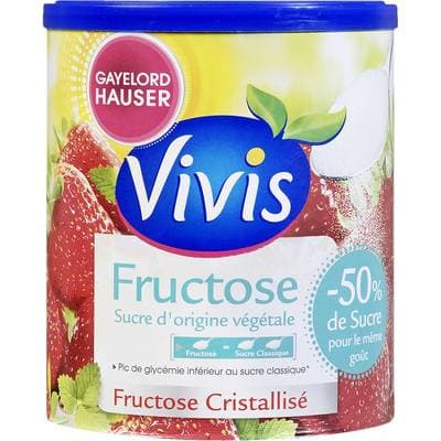 Vivis Fructose cristallisé -50% de sucres en moins, 500g