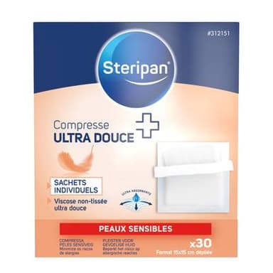 Steripan Compresses peaux sensibles, 30 compresses
