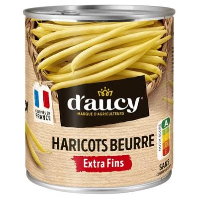 D'aucy Haricots beurre extra fins, 440g