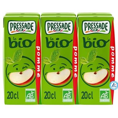 Pressade Nectar de pomme bio briquette, 6x20cl