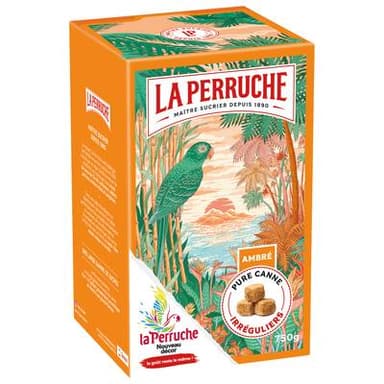 La Perruche Sucre de Canne Ambré Morceaux Irréguliers, 750g