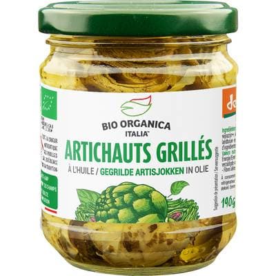 Bio Organica Italia Artichaut bio grillés à l'huile Demeter, 190g