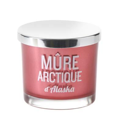 3065872763016 - Devineau - Bougie sérigraphiée rouge Parfum Mûre d'Alaska