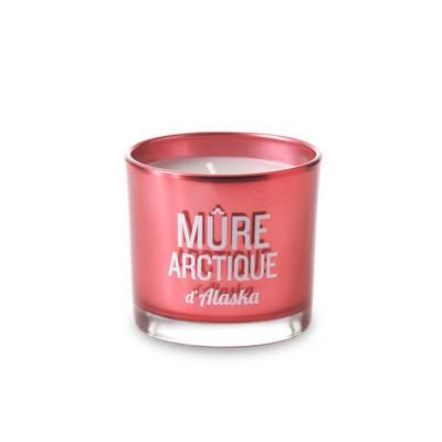 3065872763016 - Devineau - Bougie sérigraphiée rouge Parfum Mûre d'Alaska