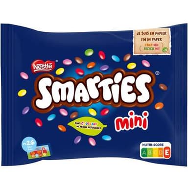 Smarties Mini sachet bonbon chocolat, 375g