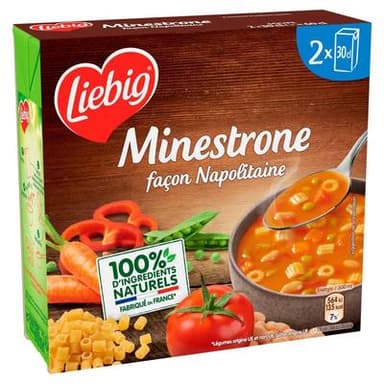 Liebig Soupe Minestrone Façon Napolitaine, 2x30cl