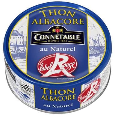 Connetable Thon au Naturel Albacore Label Rouge, 112g