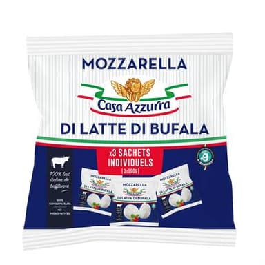 Casa Azzurra Mozzarella di Latte di bufala, 3x100g