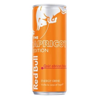 Red Bull Boisson énergisante saveur abricot fraise, 25cl