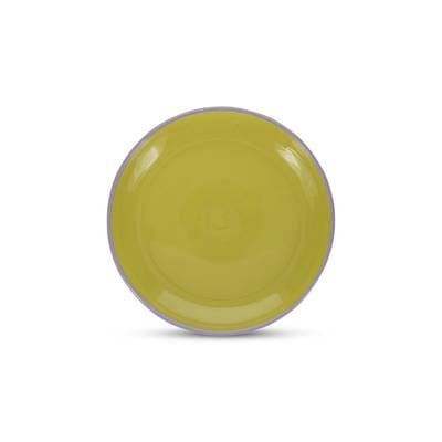 Collection Duo Assiette plate 18xH2,5cm vert/violet Duo, 1 pièce