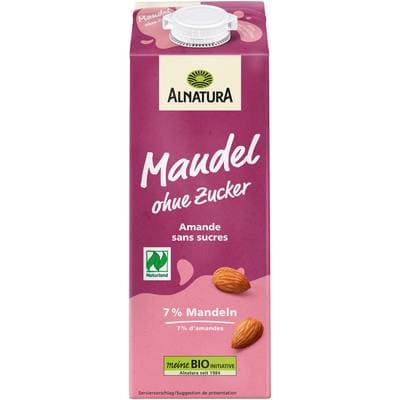 Alnatura Amande non sucrée Boisson Végétale Bio, 1L