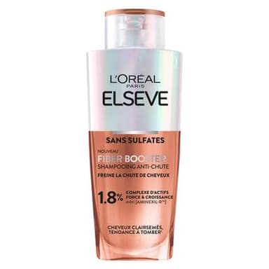 Elsève Shampooing Fiber Bosster Anti-chute Cheveux clairsemés Aminexil-R, 200ml