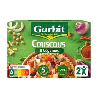 Garbit Couscous 9 légumes en conserve pour 2, 690g