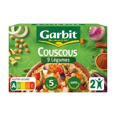 Garbit Couscous 9 légumes en conserve pour 2, 690g
