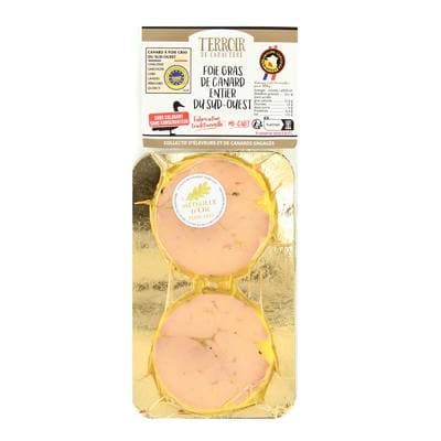 Terroir de Caractère Duo de Foie Gras de Canard Entier IGP des Landes, 2 tranches - 70g
