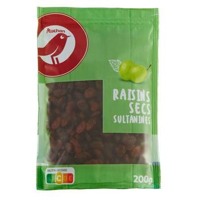 Auchan Raisins Secs Sultanines, 200g