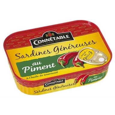 Connetable Sardines généreuses au piment, 140g