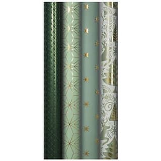 Clairefontaine Un rouleau de papier cadeau Premium Noël dans les Bois, Dimensions  0,7 x 2 m