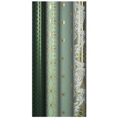 Clairefontaine Un rouleau de papier cadeau Premium Noël dans les Bois, Dimensions  0,7 x 2 m