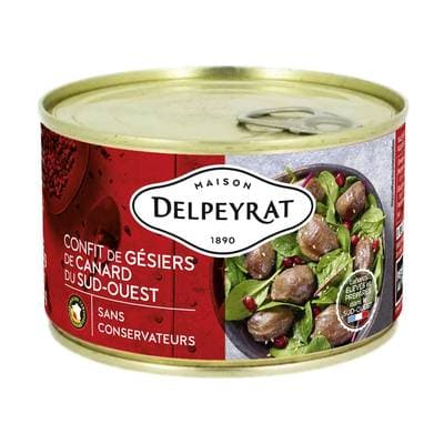 Delpeyrat Confits de gésiers de canard du Sud-Ouest IGP, 385g