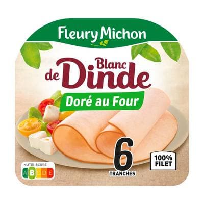 Fleury Michon Blanc de Dinde, 6 tranches - 180g