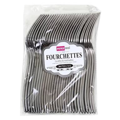 FETEZ MOI Fourchettes argentées, 30 fourchettes