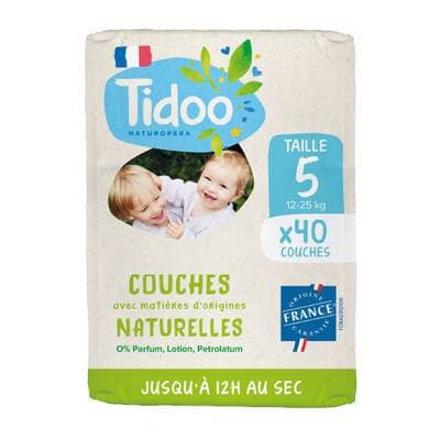 Tidoo Couches Jumbo Pack T5 (11-25kg), 40 couches