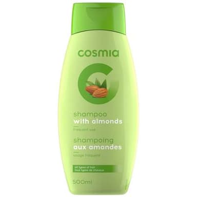 COSMIA Shampooing aux amandes tous types de cheveux, 500ml