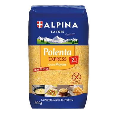 Alpina Savoie Polenta Grains Moyens Express, 500g
