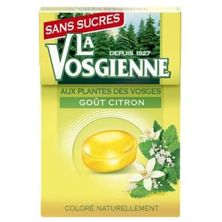 La Vosgienne Bonbon citron sans sucre, 49g