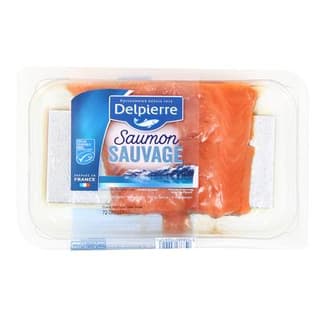 Delpierre Pavé de Saumon sauvage MSC, 240 g - 2 pièces